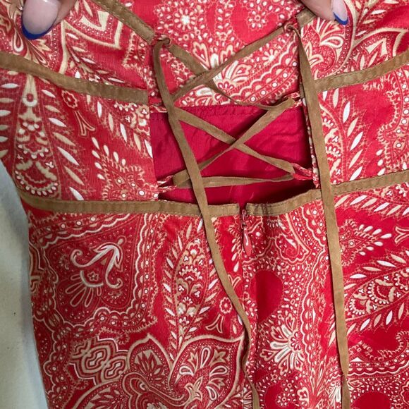 BCBG Y2K Lace Up Halter Dress - Picture 4 of 8